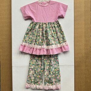 Handmade Easter Ruffle Outfit Girl's 6/7